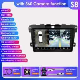 Hizpo 2 DIN Radio For Mazda Cx-7 CX7 2008-2015 Car Android Multimedia Player Autoradio Carplay GPS Stereo Head Unit 7862 8+128G
