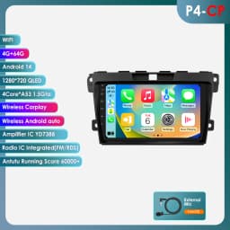 Hizpo 2 DIN Radio For Mazda Cx-7 CX7 2008-2015 Car Android Multimedia Player Autoradio Carplay GPS Stereo Head Unit 7862 8+128G