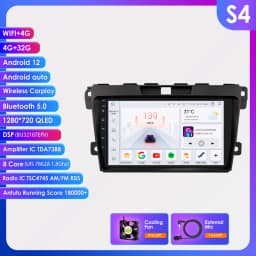 Hizpo 2 DIN Radio For Mazda Cx-7 CX7 2008-2015 Car Android Multimedia Player Autoradio Carplay GPS Stereo Head Unit 7862 8+128G