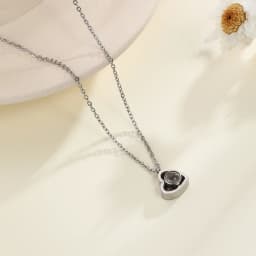 Custom Projection Necklaces For Women Men Personalized Round Pendant Necklace With Picture Inside Valentines Day Gift Jewelry