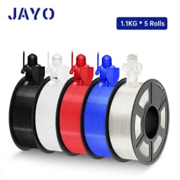 JAYO PLA / PLA Plus/ SILK PLA / PLAMeta/TPU SILK/ABS / PETG 3D Filament 1.75mm 0.65/1.1KG 3D Printer Filament PLA Rainbow 5Roll