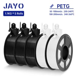 JAYO PLA / PLA Plus/ SILK PLA / PLAMeta/TPU SILK/ABS / PETG 3D Filament 1.75mm 0.65/1.1KG 3D Printer Filament PLA Rainbow 5Roll
