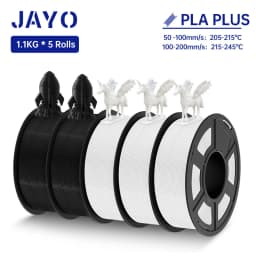 JAYO PLA / PLA Plus/ SILK PLA / PLAMeta/TPU SILK/ABS / PETG 3D Filament 1.75mm 0.65/1.1KG 3D Printer Filament PLA Rainbow 5Roll