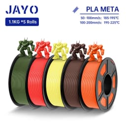 JAYO PLA / PLA Plus/ SILK PLA / PLAMeta/TPU SILK/ABS / PETG 3D Filament 1.75mm 0.65/1.1KG 3D Printer Filament PLA Rainbow 5Roll