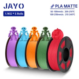 JAYO PLA / PLA Plus/ SILK PLA / PLAMeta/TPU SILK/ABS / PETG 3D Filament 1.75mm 0.65/1.1KG 3D Printer Filament PLA Rainbow 5Roll