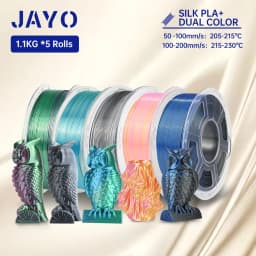 JAYO PLA / PLA Plus/ SILK PLA / PLAMeta/TPU SILK/ABS / PETG 3D Filament 1.75mm 0.65/1.1KG 3D Printer Filament PLA Rainbow 5Roll