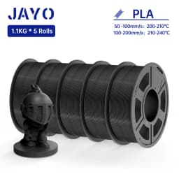 JAYO PLA / PLA Plus/ SILK PLA / PLAMeta/TPU SILK/ABS / PETG 3D Filament 1.75mm 0.65/1.1KG 3D Printer Filament PLA Rainbow 5Roll