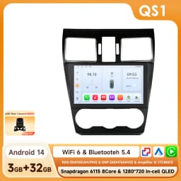 Hizpo Android 14 Radio For Subaru Forester WRX and STI XV Crosstrek Impreza 2015 2016 - 2018 Stereo Car GPS Player 2din Carplay