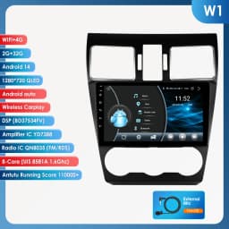 Hizpo Android 14 Radio For Subaru Forester WRX and STI XV Crosstrek Impreza 2015 2016 - 2018 Stereo Car GPS Player 2din Carplay