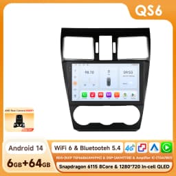 Hizpo Android 14 Radio For Subaru Forester WRX and STI XV Crosstrek Impreza 2015 2016 - 2018 Stereo Car GPS Player 2din Carplay