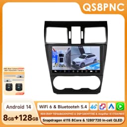 Hizpo Android 14 Radio For Subaru Forester WRX and STI XV Crosstrek Impreza 2015 2016 - 2018 Stereo Car GPS Player 2din Carplay