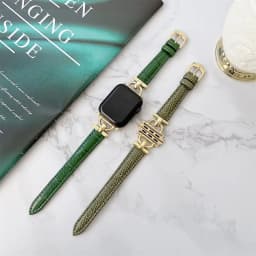 Genuine Band For Apple Watch Leather strap 41mm-45mm 49mm 38mm 40mm 42mm 44mm Slim bracelet iwatch series ultra 2 9 8 7 6 5 4 3