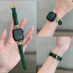 Genuine Band For Apple Watch Leather strap 41mm-45mm 49mm 38mm 40mm 42mm 44mm Slim bracelet iwatch series ultra 2 9 8 7 6 5 4 3