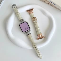 Genuine Band For Apple Watch Leather strap 41mm-45mm 49mm 38mm 40mm 42mm 44mm Slim bracelet iwatch series ultra 2 9 8 7 6 5 4 3