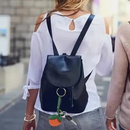 Leather Keychain Holder Fruit Shaped Access Card Keys PU Holder Novelty Keychains For Women's Fashion For Wallet Belt School Bag