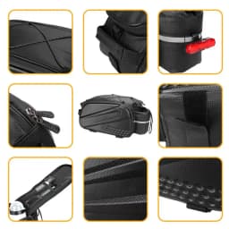 10L Bike Frame Bag Cycling Bag Bicycle Pouch Storage Organizer Water Bottle Holder Waterproof Bicycle Bag Bike Pack Frame Bag