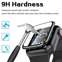 Screen Protector For Apple Watch series 9 8 7 6 5 4 3 se 45mm 41mm Accessories Glass 9D HD Full Film iWatch 44mm 40mm 42mm 38mm