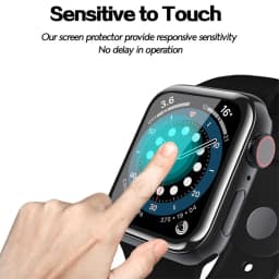 Screen Protector For Apple Watch series 9 8 7 6 5 4 3 se 45mm 41mm Accessories Glass 9D HD Full Film iWatch 44mm 40mm 42mm 38mm