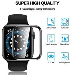 Screen Protector For Apple Watch series 9 8 7 6 5 4 3 se 45mm 41mm Accessories Glass 9D HD Full Film iWatch 44mm 40mm 42mm 38mm