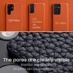 for Samsung Galaxy S24 S24 Ultra 24 Plus + 5G Cases Premium Genuine Leather Case luxury Fashion Cow Business Phone Cover