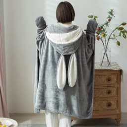 Blanket Hoodie For Women Bunny Ear Blanket Cloak Soft Breathable Bunny Ear Blanket Hooded Cloak For Women Birthday Gift