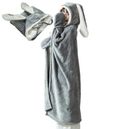 Blanket Hoodie For Women Bunny Ear Blanket Cloak Soft Breathable Bunny Ear Blanket Hooded Cloak For Women Birthday Gift