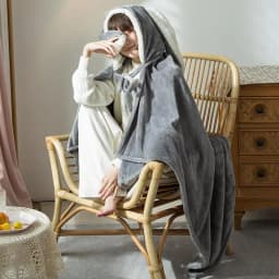 Blanket Hoodie For Women Bunny Ear Blanket Cloak Soft Breathable Bunny Ear Blanket Hooded Cloak For Women Birthday Gift