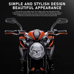 2pcs Rear View Side Mirror For Harley Road King Touring XL 883 Sportster Fatboy Dyna FXDF FLSTF Springer V-ROD Motorcycle