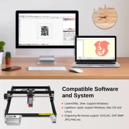 LASER TREE K1 Mini Laser Engraving Machine with 5W 10W Laser Head Laser Engraver Cutter Woodworking TTL Blue Light Laser Module