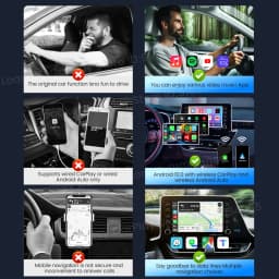 2026 Carlinkit LITE Wireless Android Auto & Car Play Ai Box Usb Watch Videos Online 32GB For Netflix Iptv 3 IN 1 Carplay Tv Box