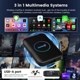 2026 Carlinkit LITE Wireless Android Auto & Car Play Ai Box Usb Watch Videos Online 32GB For Netflix Iptv 3 IN 1 Carplay Tv Box