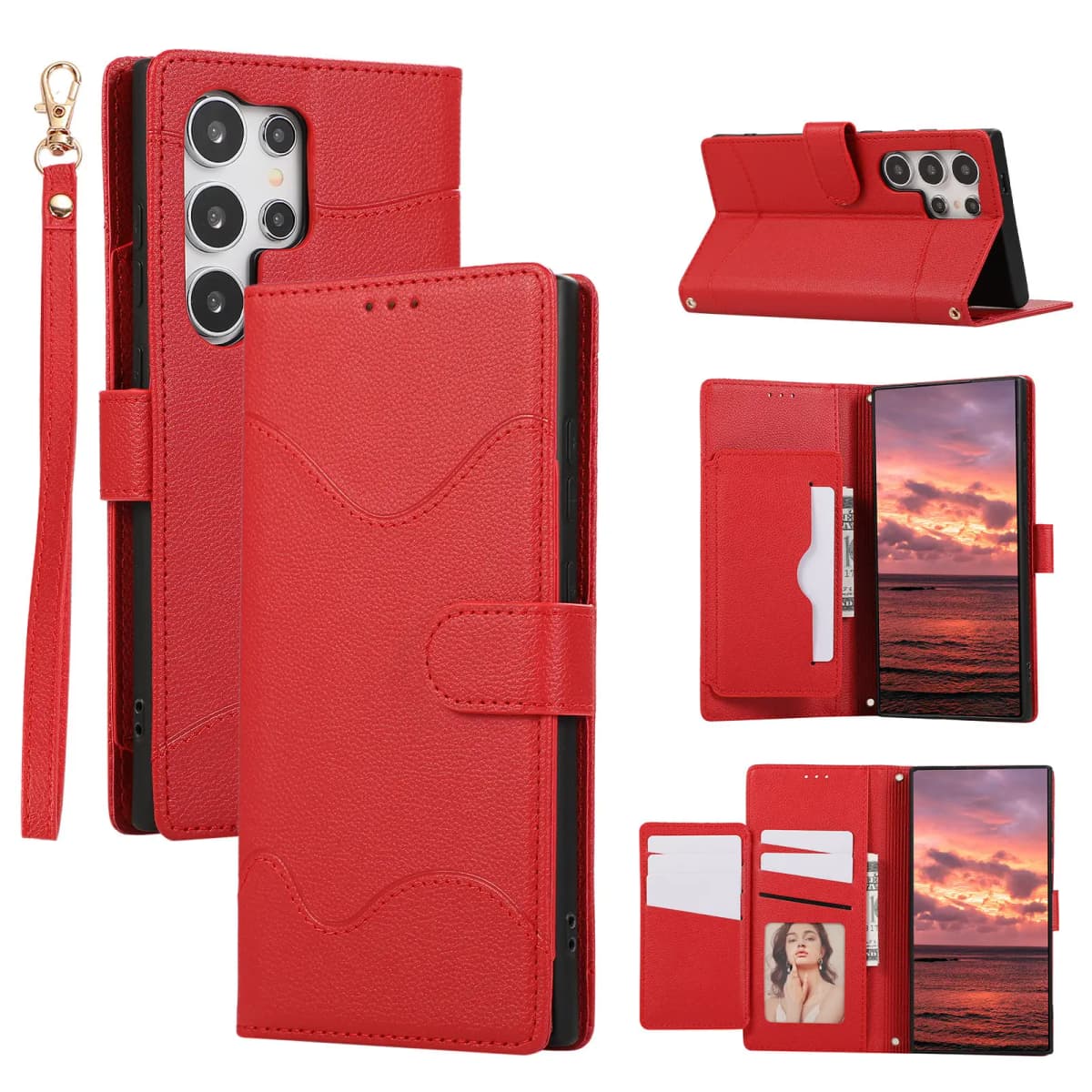 Wallet Case with RFID Blocking Flip Cover Card Holder for Samsung Galaxy A55/A35/A13/A14/A15/A54/A53/A33/A72/A52/ A52S/A32 5G