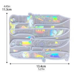 Resin Daggers Mold Daggers Resin Molds Silicone Heat Resistant Holographic Design Mold Gift for Halloween Christmas Decoration