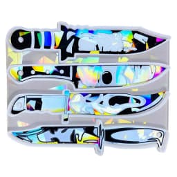 Resin Daggers Mold Daggers Resin Molds Silicone Heat Resistant Holographic Design Mold Gift for Halloween Christmas Decoration