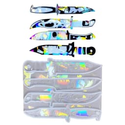 Resin Daggers Mold Daggers Resin Molds Silicone Heat Resistant Holographic Design Mold Gift for Halloween Christmas Decoration