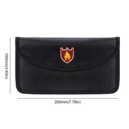 Fireproof Waterproof Document Envelope File Folder Cash Pouch Portable Fireproof Money Bag Safe Bag For Home