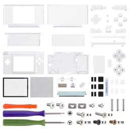 eXtremeRate Replacement Full Housing Shell for Nintendo DS Lite for NDSL - Clear Black