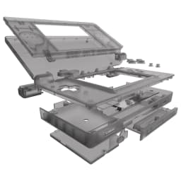eXtremeRate Replacement Full Housing Shell for Nintendo DS Lite for NDSL - Clear Black