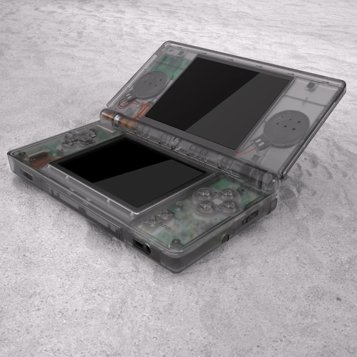 eXtremeRate Replacement Full Housing Shell for Nintendo DS Lite for NDSL - Clear Black