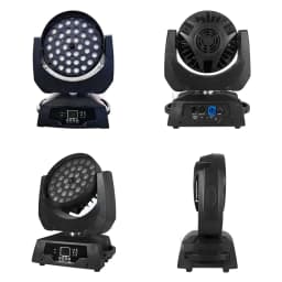 LED Lights Wash Zoom 36x18W RGBWA+UV 36x12W RGBW Moving Head Lighting With Flycase For Professional DJ Equipment