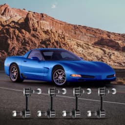 4x Front & Rear Sway Bar End Links for Chevy Corvette C5 C6 1997-2013 Sway Bar End Links Roll Bar Suit for Chevy Chevrole