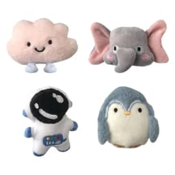 2pcs Cute Cartoon Plush Doll Curtains Holders Drape Holdbacks Creative Window Curtains Hooks Curtains Clip Rings, Drapes Tieback