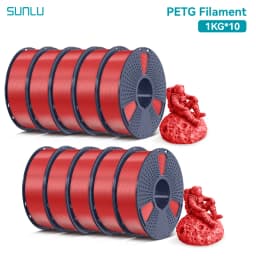 SUNLU 3D Filament PLA/PLA META/PETG/ABS/TPU/PLA MATTE 1.75mm 10Roll 1KG/0.5KG 3D Printer Filament for 3D Printer