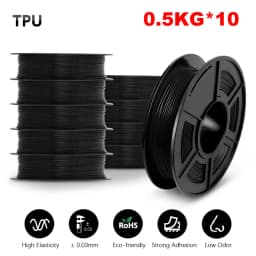 SUNLU 3D Filament PLA/PLA META/PETG/ABS/TPU/PLA MATTE 1.75mm 10Roll 1KG/0.5KG 3D Printer Filament for 3D Printer