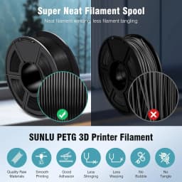 SUNLU 3D Filament PLA/PLA META/PETG/ABS/TPU/PLA MATTE 1.75mm 10Roll 1KG/0.5KG 3D Printer Filament for 3D Printer