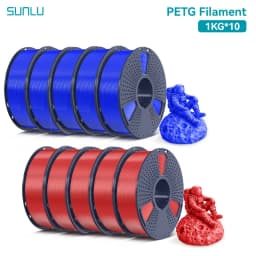 SUNLU 3D Filament PLA/PLA META/PETG/ABS/TPU/PLA MATTE 1.75mm 10Roll 1KG/0.5KG 3D Printer Filament for 3D Printer