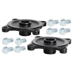 TDRPO Rear Wheel Hubs Pair 23T 4 Stud Hub Rear Axle Wheel Hub Flange 110mm W/ Bolts Go Kart ATV Quad Buggy Accessories
