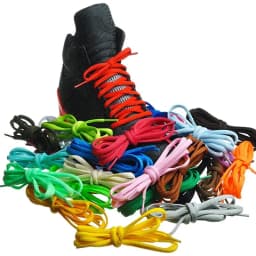 1Pair Round Shoe Laces for Basketball Sneakers Men and Women Casual Shoes Shoelaces Non-slip Shoelace Sport / Running Strings