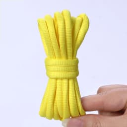 1Pair Round Shoe Laces for Basketball Sneakers Men and Women Casual Shoes Shoelaces Non-slip Shoelace Sport / Running Strings