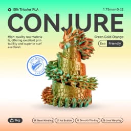 Conjure Silk PLA Magic Matte PLA 1.75mm Dual/Tri Colors Filament Plastic 1KG High Quality For FDM 3D Printers Material